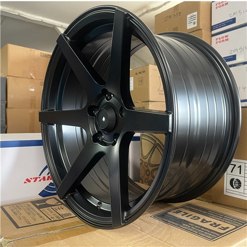 17x8.5 5x114.3 Matt Black Alloy Mag Wheels ET33 – Set of 4