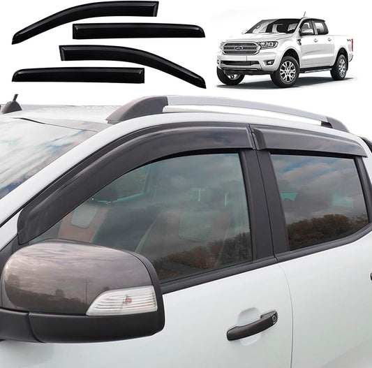 Door Visor - Suitable for Ford Ranger PX1 PX2 PX3 T6 T7 T8 2012-2022 Zoom Tyres Otahuhu