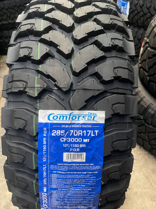 Comforser CF3000 MT LT285/70R17 121/118Q 8PR Mud Terrain Tyre Zoom Tyres Otahuhu