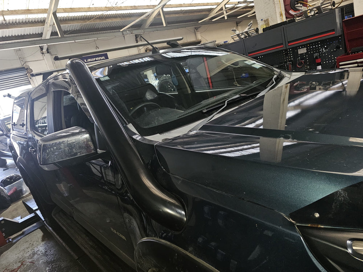 Stainless Steel Snorkel Black - Suitable for Holden Colorado 2012-2020 or Isuzu D-Max 2020-2022 Zoom Tyres Otahuhu