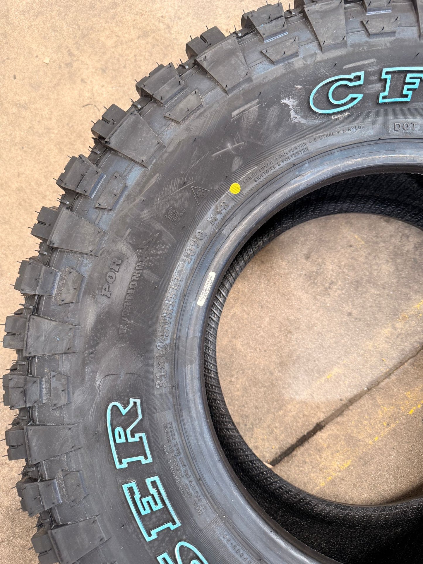31x10.5R15 109Q 6PR MT – Comforser New Tyre | 4WD / Ute | Mud-Terrain