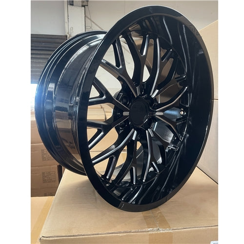 20x10 ET-24 Ranger Hilux Colorado BT50 Wheels Black Milled 6x139.7 Set of 4