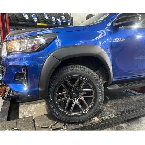 Fender Flare Smooth OEM TRD - Suitable for Toyota Hilux 2019-2020 installed on a 4x4 ute in New Zealand