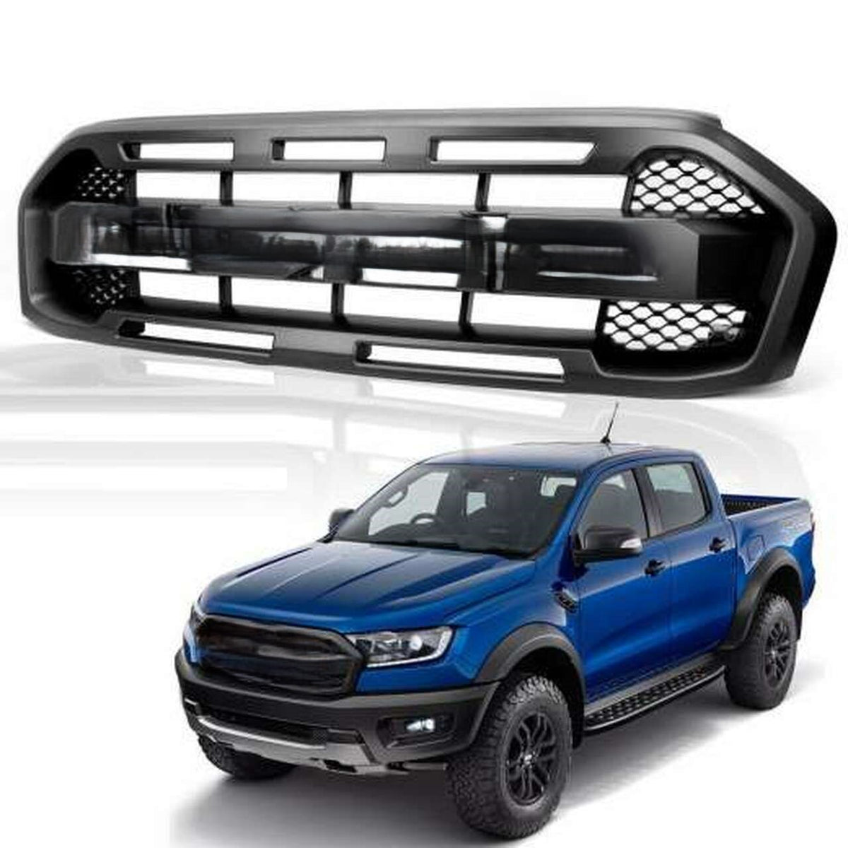 Front Grille Cover with Letter XLT - Suitable for Ford Ranger PX3 T8 2018-2022 Zoom Tyres Otahuhu