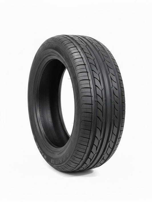 Zoom Tyres Otahuhu Yokohama E400 215/60R16 passenger tyre with a black radial tread pattern on a white background.