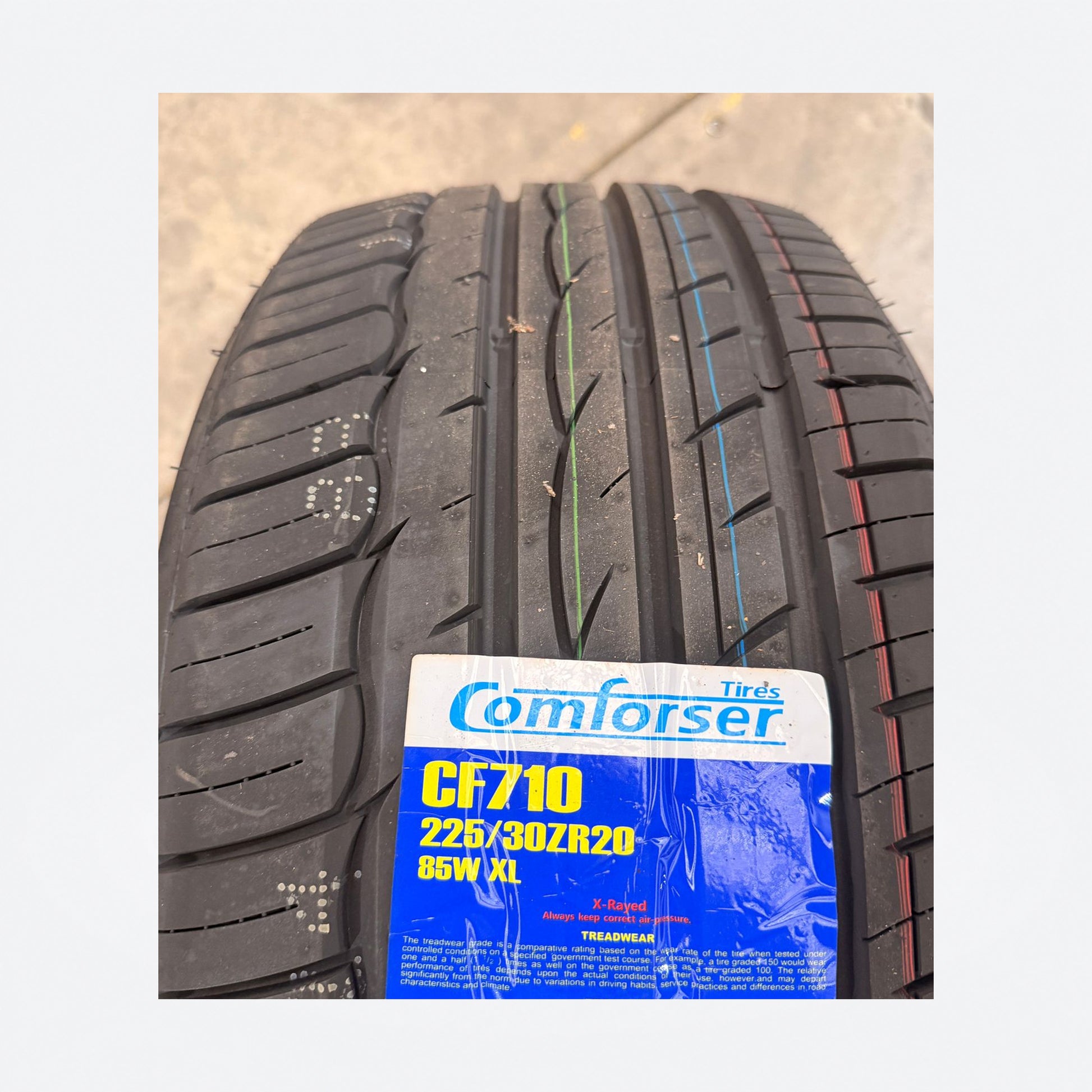 225/30R20 85W XL – Comforser New Tyre | Passenger Car | Performance Zoom Tyres Otahuhu