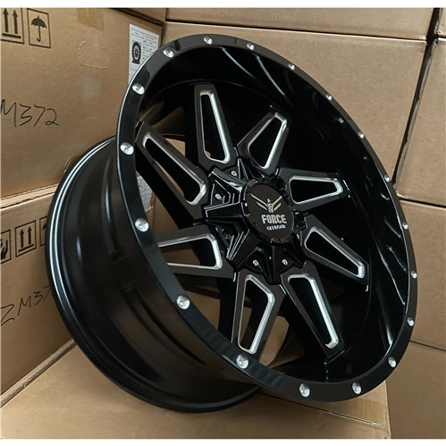 20x10 ET-24 6x139.7 Gloss Black Off-Road Wheels Ranger Hilux Navara – Set of 4