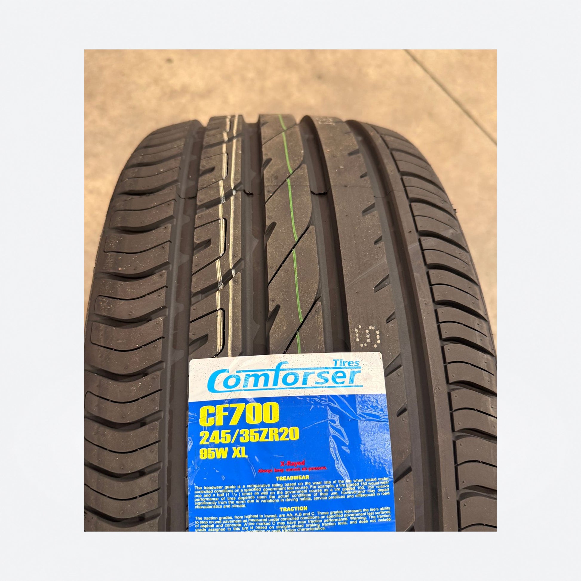 245/35R20 95W XL – Comforser New Tyre | Passenger Car | Performance Zoom Tyres Otahuhu