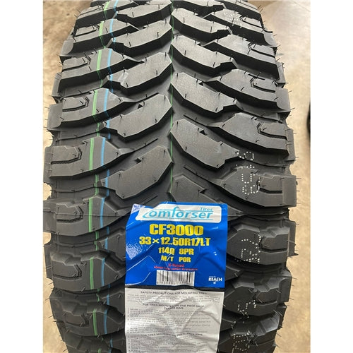 33x12.5R17 114Q 8PR MT – Comforser New Tyre | 4WD / Ute | Mud-Terrain