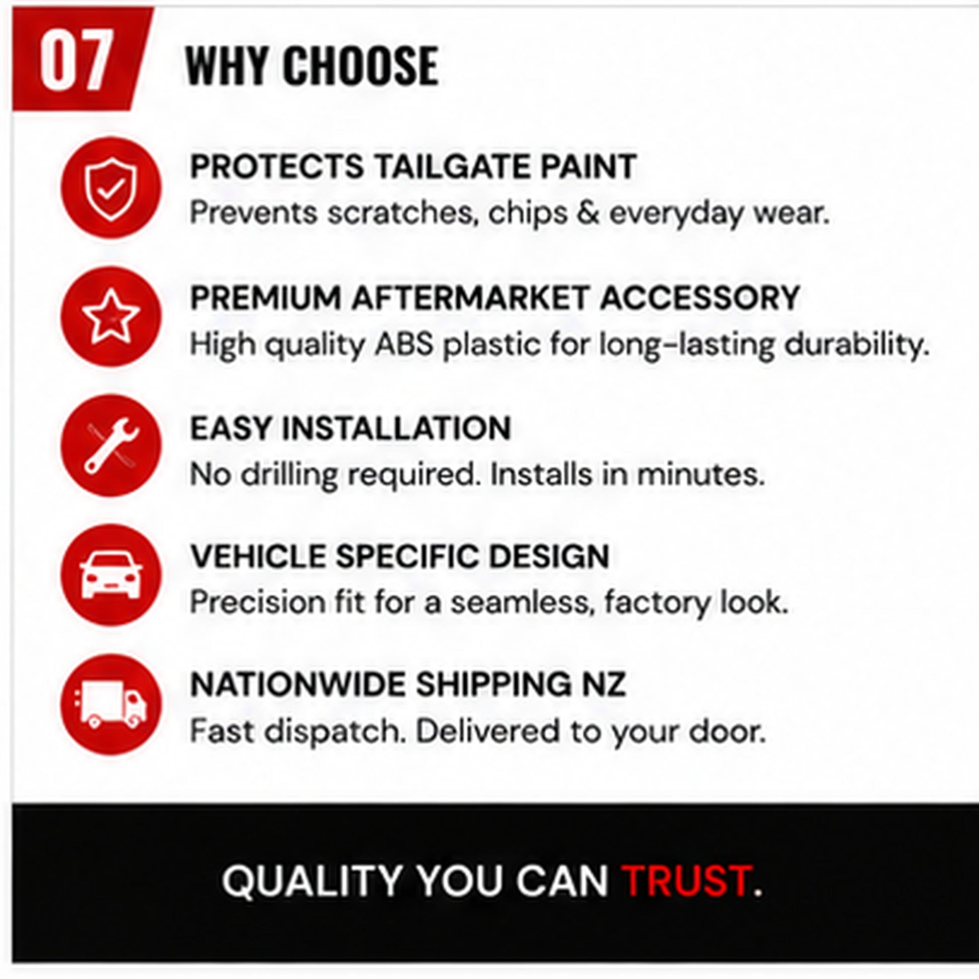 Tailgate Cover - Suitable for Ford Ranger 2023-2026 Zoom Tyres Otahuhu