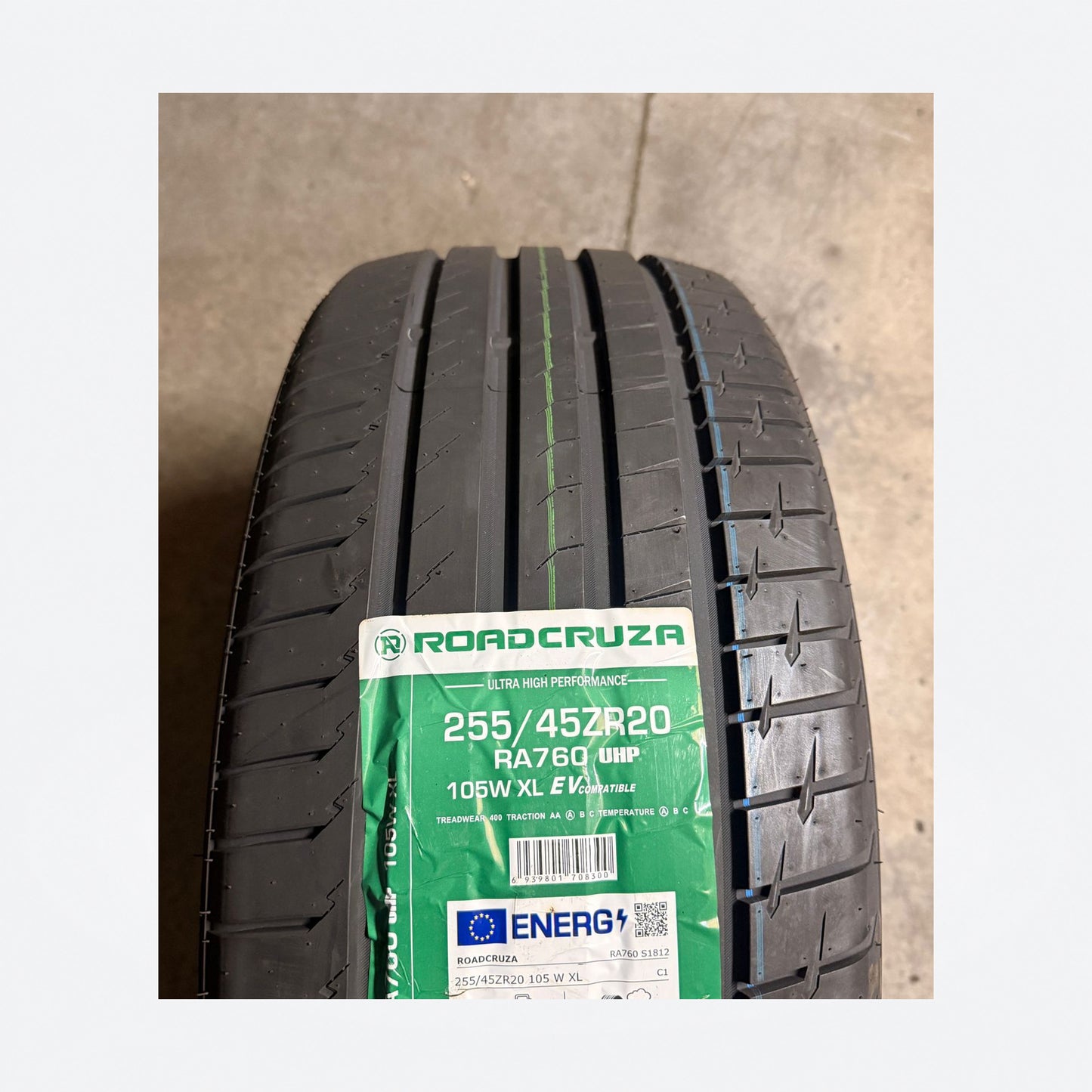 255/45R20 105W XL – Roadcruza New Tyre EV Compatible  High Perform | Extra Load Zoom Tyres Otahuhu
