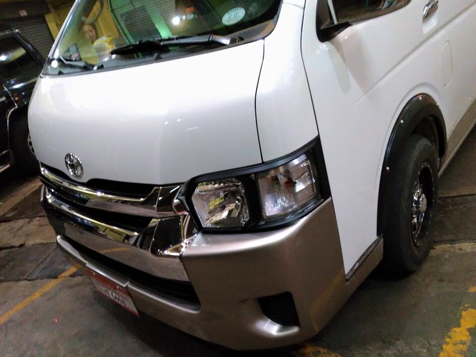 Headlight Covers suitable for Toyota Hiace 2016–2018 – left and right ABS set – view 3