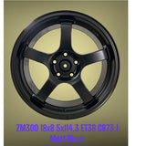 18x8 5x114.3 Matt Black Alloy Mag Wheels ET38 – Set of 4