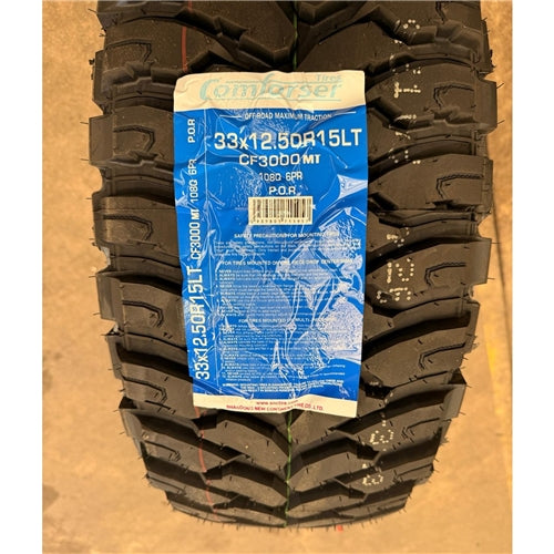 33x12.5R15 108Q 6PR MT – Comforser New Tyre | 4WD / Ute | Mud-Terrain