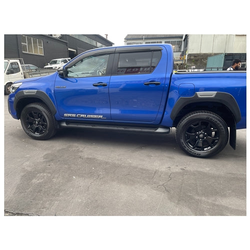 Fender Flare with OEM Smooth - Suitable for Toyota Hilux 2015-2023 Black/Grey installed on a 4x4 ute in New Zealand