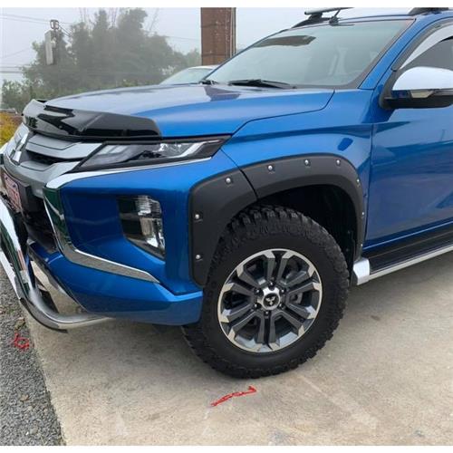 Fender Flare Bolts Modified - Suitable for Mitsubishi Triton 2019 - 2022 installed on a 4x4 ute in New Zealand