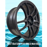 18x8 Alloy Wheels 5x112 ET40 Matt Black – Set of 4