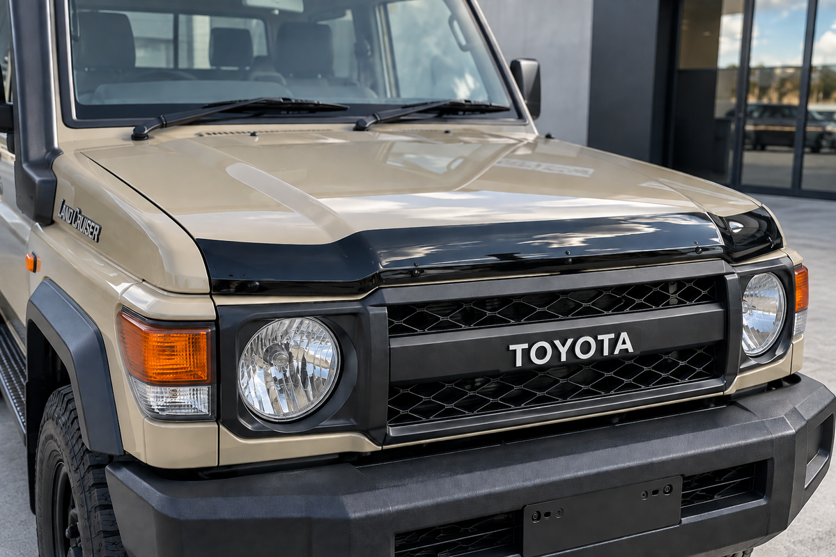 Bonnet Guard - Suitable for Toyota Land Cruiser 70 Series 2024–2025 | Black Zoom Tyres Otahuhu