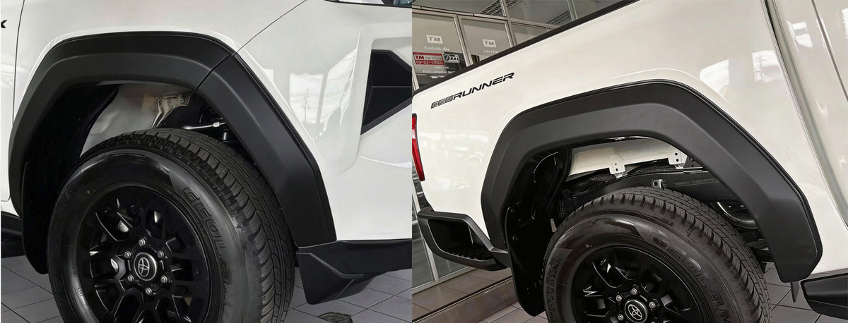Fender Flares - Suitable for Toyota Hilux 2026 | Smooth Black Zoom Tyres Otahuhu