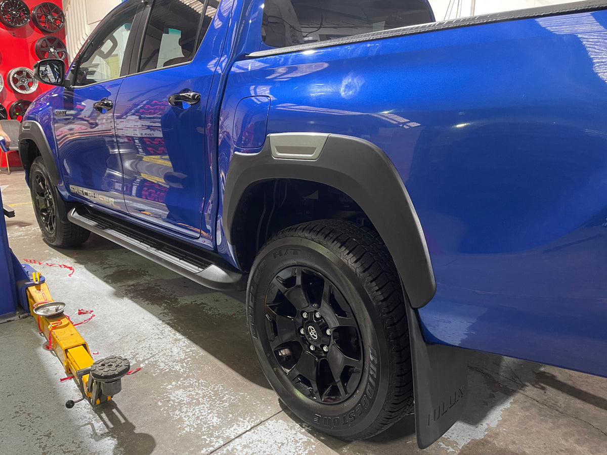 Fender Flare with OEM Smooth - Suitable for Toyota Hilux 2015-2023 Black/Grey Zoom Tyres Otahuhu