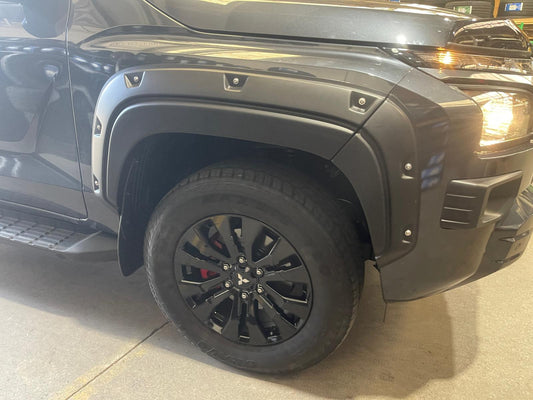 Fender Flare Bolts Modified - Suitable for Mitsubishi Triton 2023 - 2025 installed on a 4x4 ute in New Zealand
