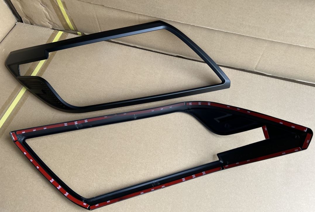 Headlight Covers suitable for Nissan Navara NP300 2015–2020 – left and right ABS set – rear product view