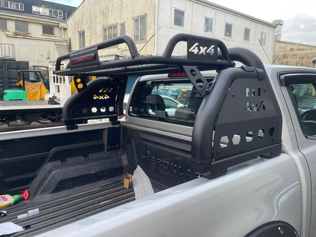 Universal Adjustable Ute Roll Bar with Upper Cargo Basket & LED Brake Light Zoom Tyres Otahuhu