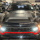 Front Grille With LED Black/Red - Suitable for Toyota Hilux 2015 - 2018 Revo Zoom Tyres Otahuhu