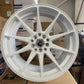17x8.25 White Alloy Wheels 5x100 / 5x114.3 ET20 – Set of 4