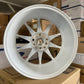 17x8.25 White Alloy Wheels 5x100 / 5x114.3 ET20 – Set of 4