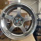 17x8.5 Alloy Wheels 5x100 ET33 Hyper Black Machine Lip – Set of 4