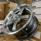 17x8.5 Alloy Wheels 5x100 ET33 Hyper Black Machine Lip – Set of 4
