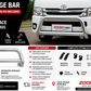 Nudge Bar with Spotlight Brackets Suitable for Toyota Hiace 2006-2018 Chrome Zoom Tyres Otahuhu