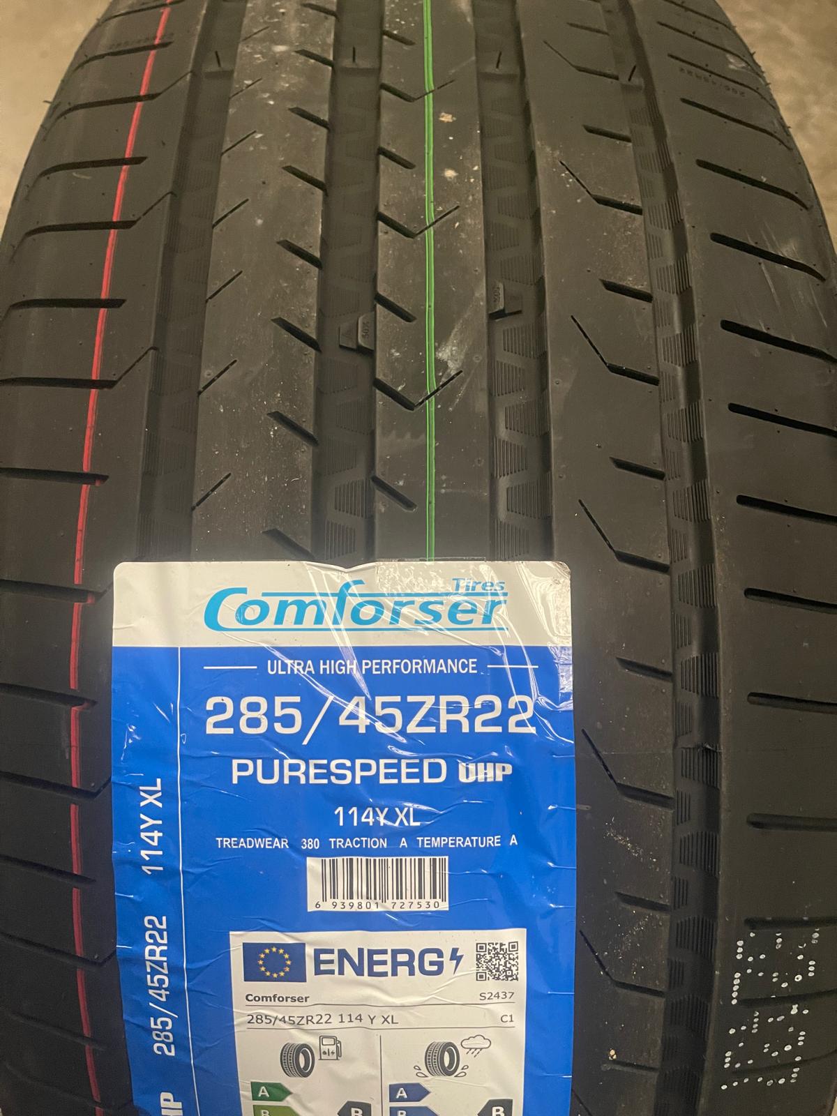 285/45ZR22 Comforser Purespeed UHP Tyre 114Y XL Zoom Tyres Otahuhu