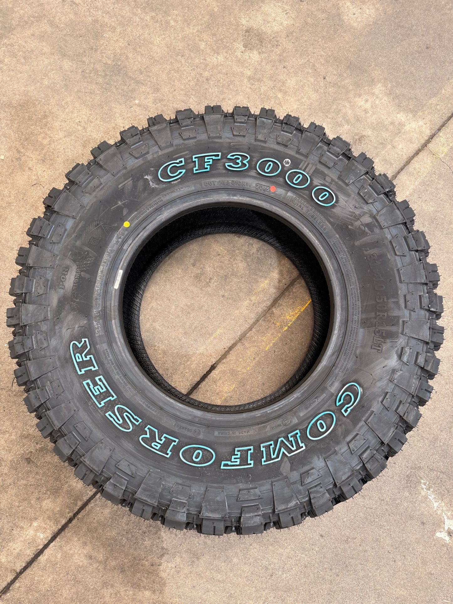31x10.5R15 109Q 6PR MT – Comforser New Tyre | 4WD / Ute | Mud-Terrain