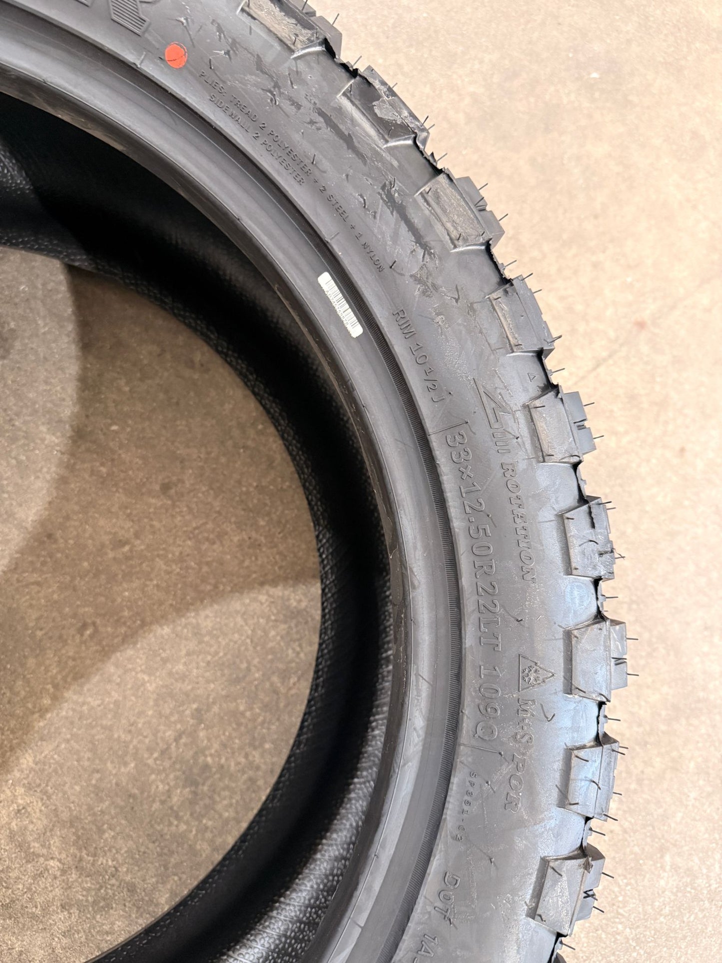 33x12.5R22 109Q 10PR MT – Comforser New Tyre | 4WD / Ute | Mud-Terrain