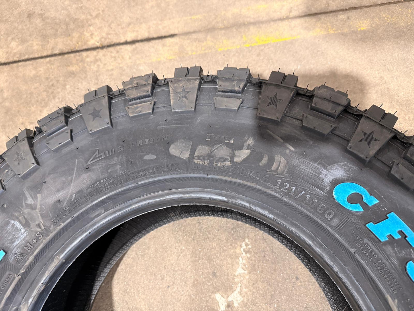 265/70R16 121/118Q 10PR MT – Comforser New Tyre | 4WD / Ute | Mud-Terrain
