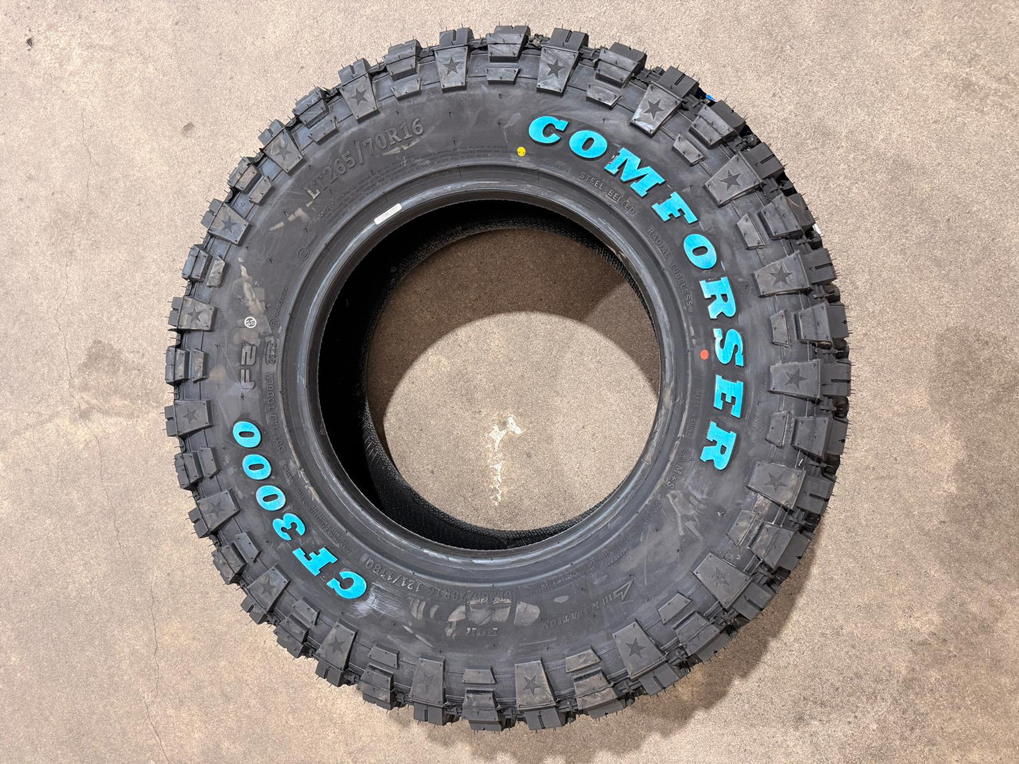 265/70R16 121/118Q 10PR MT – Comforser New Tyre | 4WD / Ute | Mud-Terrain
