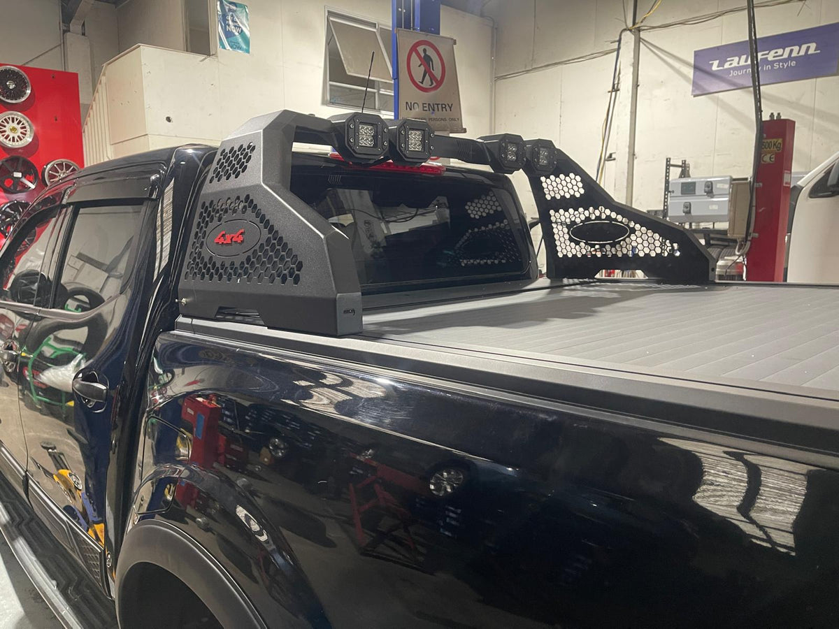 Universal Adjustable Ute Roll Bar with 4 LED Spotlights | Tonneau Cover Compatible Zoom Tyres Otahuhu