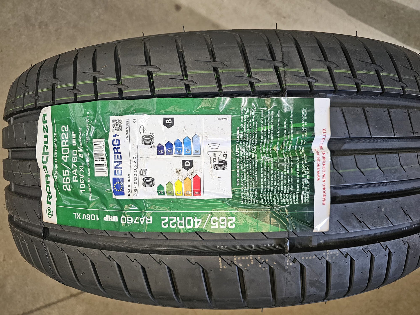 265/40R22 106Y XL Comforser/Roadcruzer – New Tyre | SUV / Performance Zoom Tyres Otahuhu
