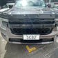 Front Grille with LED Letters - Suitable for Ford Ranger XLT Wildtrak Sport & Everest 2023–2026 | Black Zoom Tyres Otahuhu