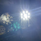 LED Spotlight Round - 8 LED 7 inch (for a pair) Zoom Tyres Otahuhu