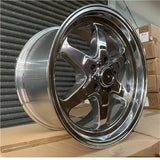 17x9.5 5x114.3 Silver Polish Alloy Mag Wheels ET35 – Set of 4