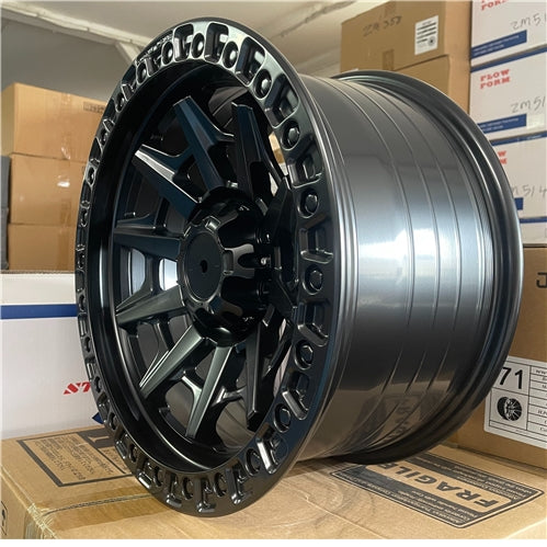 17x8.5 ET10 Nissan Navara Wheels Matt Black 6x114.3 Set of 4